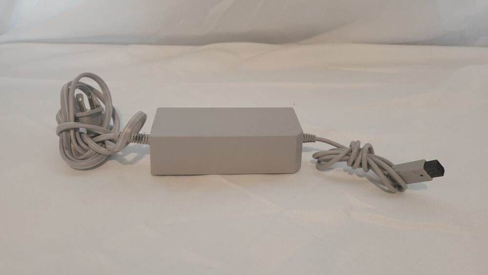 OEM Nintendo Wii AC Power Adapter Supply Cord Genuine Original Official Gray